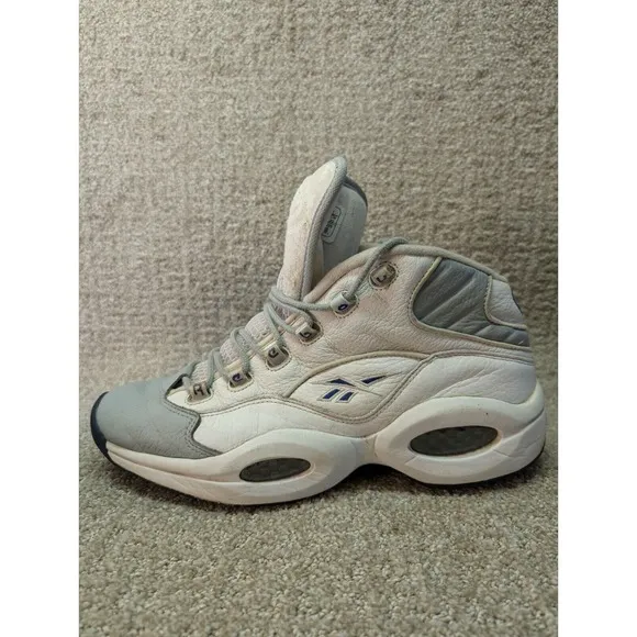 Reebok Shoes Mens Size 12 Allen Iverson The Question White Gray Vintage