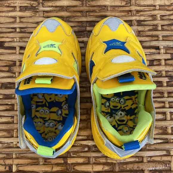 Reebok Versa Pump Fury Minion toddler slip-on shoes