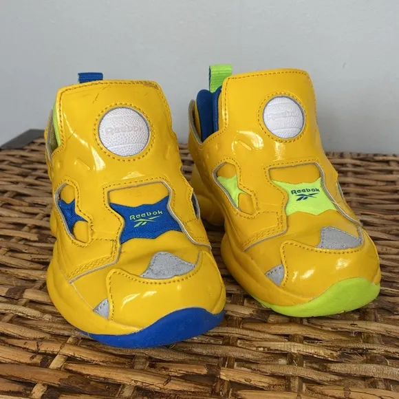 Reebok Versa Pump Fury Minion toddler slip-on shoes