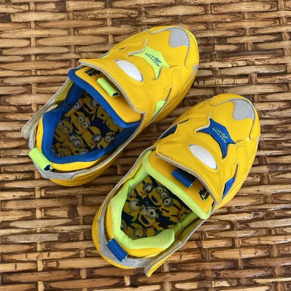 Reebok Versa Pump Fury Minion toddler slip-on shoes