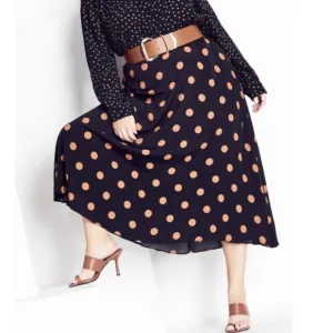 Refinity City Chic Fudge Spot Skirt