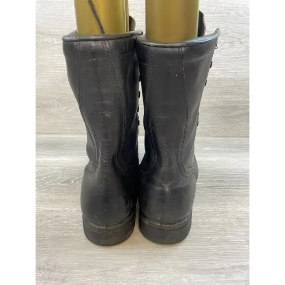 Ro-Search PH 9-89 Men's Boot Combat Military Army Vintage Y2K Leather 10W Black