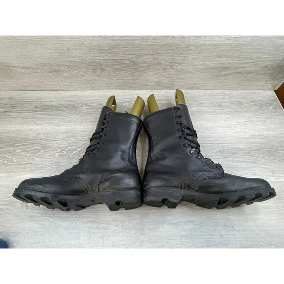 Ro-Search PH 9-89 Men's Boot Combat Military Army Vintage Y2K Leather 10W Black