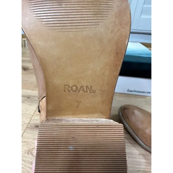 ROAN® by Bed Stu Australia Boots Pecan Leather 7 US 37 EU NIB Chic Vintage Style