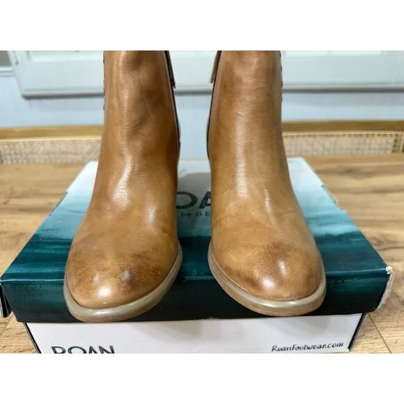 ROAN® by Bed Stu Australia Boots Pecan Leather 7 US 37 EU NIB Chic Vintage Style