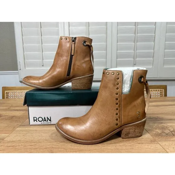 ROAN® by Bed Stu Australia Boots Pecan Leather 7 US 37 EU NIB Chic Vintage Style