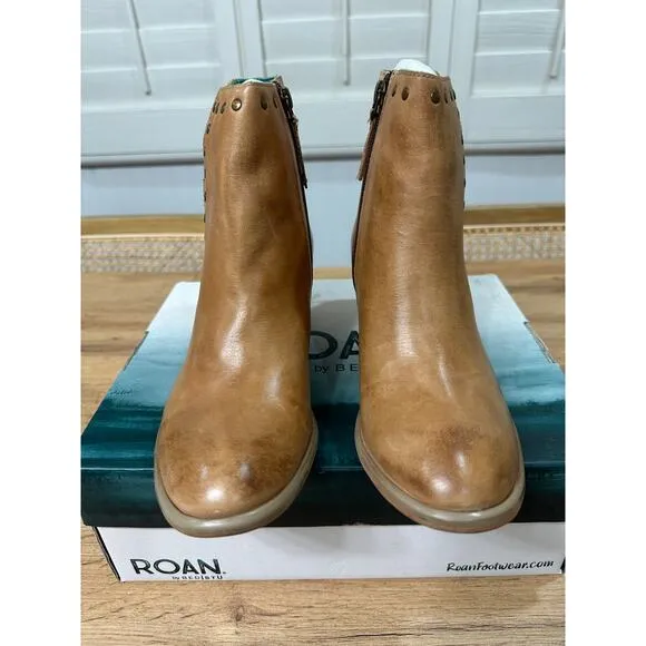 ROAN® by Bed Stu Australia Boots Pecan Leather 7 US 37 EU NIB Chic Vintage Style