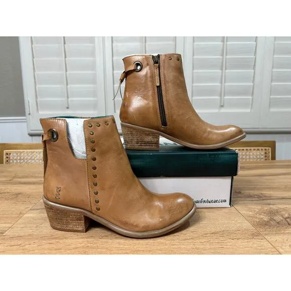 ROAN® by Bed Stu Australia Boots Pecan Leather 7 US 37 EU NIB Chic Vintage Style