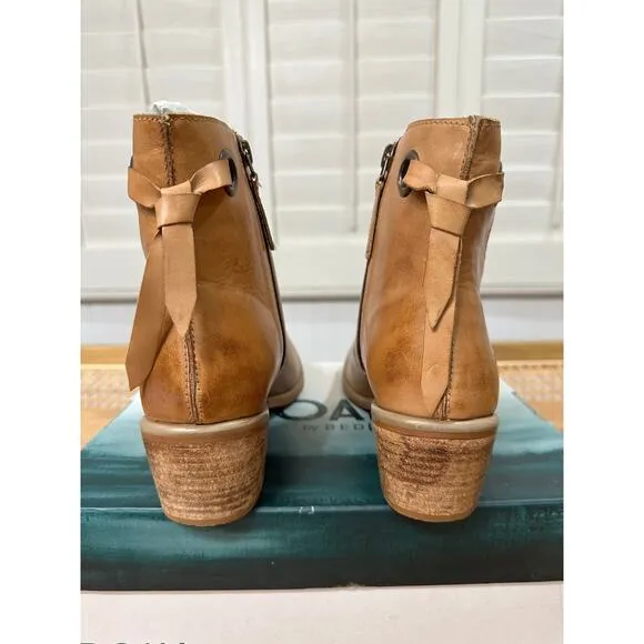 ROAN® by Bed Stu Australia Boots Pecan Leather 7 US 37 EU NIB Chic Vintage Style