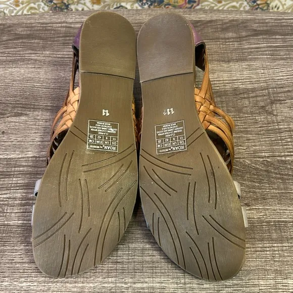 ROAN by BED|STU Clarise Leather Fisherman Sandals Handwoven Open Toe Women’s 11