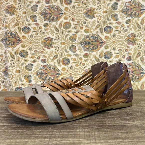 ROAN by BED|STU Clarise Leather Fisherman Sandals Handwoven Open Toe Women’s 11