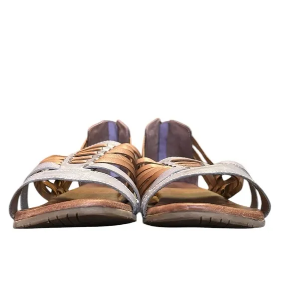 ROAN by BED|STU Clarise Leather Fisherman Sandals Handwoven Open Toe Women’s 11