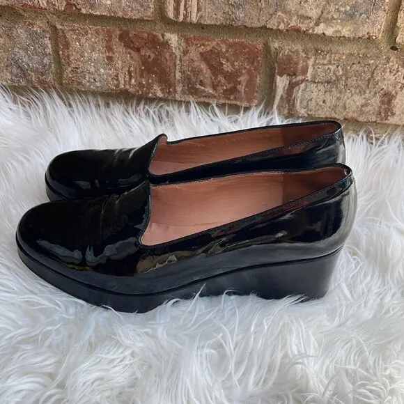 Robert Clergerie Black Patent Women's Platform Shoes Size 7.5