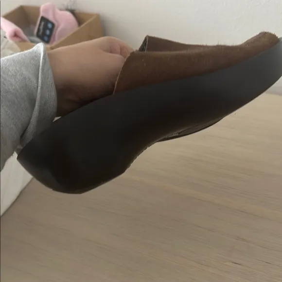 Robert Clergerie Brown Mules Suede Slip-On