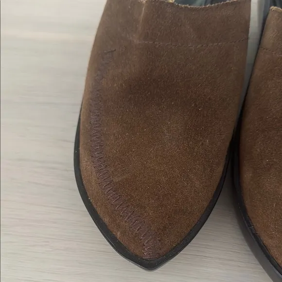 Robert Clergerie Brown Mules Suede Slip-On