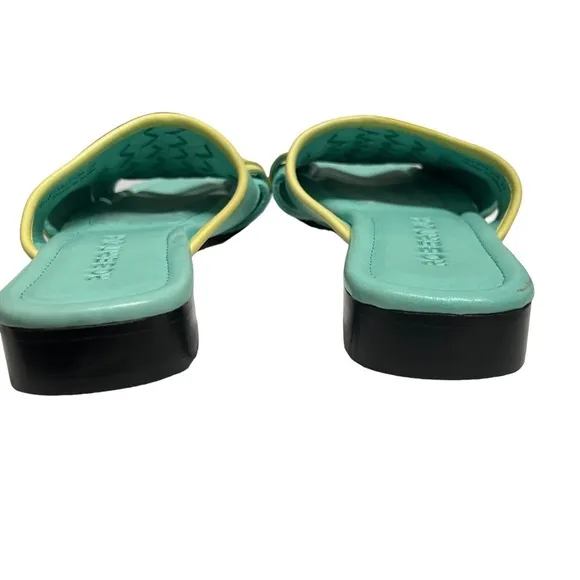 Robert Zur Woven Leather Slide Sandals Size 7.5