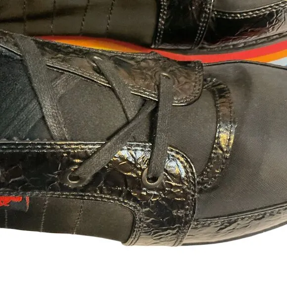 Rocket Dog Shoes Women's 11M Black Rainbow Platform Wedge Creepers Sneaker