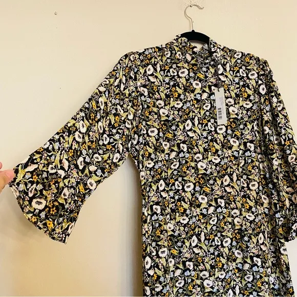 Rolla's Lizzy Elizabeth Meadow Floral Dress Black Size 12 / L NEW