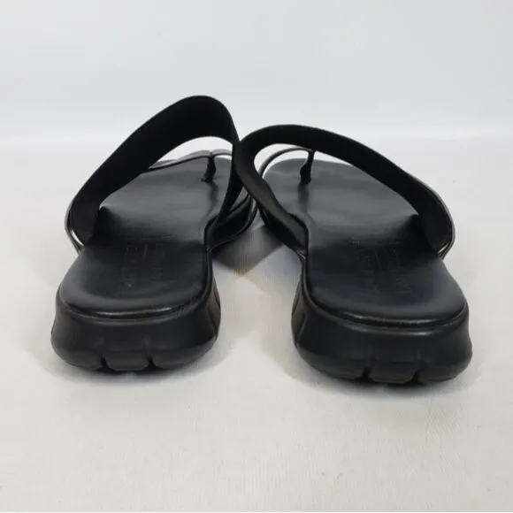 Ron White Rapisardi  Danae Thong Sandal Gold Black Size 40 Made in Ita…