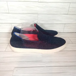 Rothys metallic lattice sneakers slip on women's size 12.5