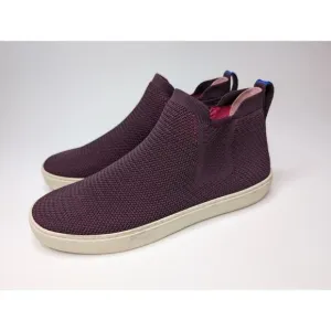 ROTHY’S The Chelsea Berry Lattice Knit High Top Sneaker Ankle Boots Shoes 10.5