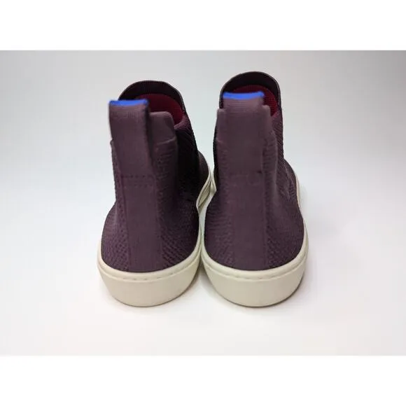 ROTHY’S The Chelsea Berry Lattice Knit High Top Sneaker Ankle Boots Shoes 10.5