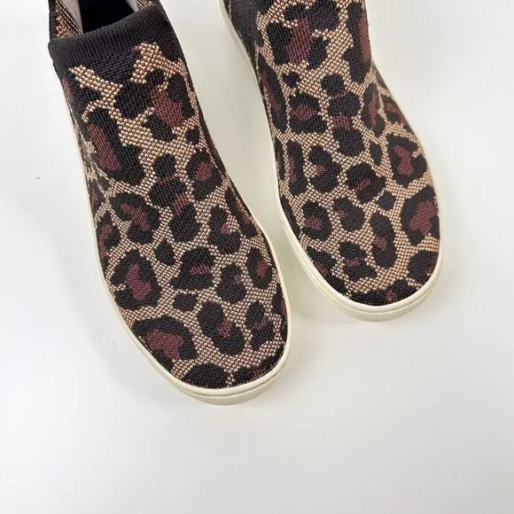 Rothy’s The Chelsea Wildcat Cheetah Print Shoes Sz 7.5