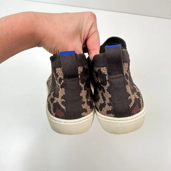 Rothy’s The Chelsea Wildcat Cheetah Print Shoes Sz 7.5