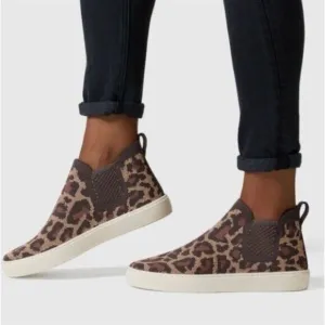 Rothy’s The Chelsea Wildcat Cheetah Print Shoes Sz 7.5