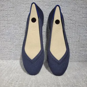 Rothys The Flat Women's Size 9.5 US Maritime Lattice Round Toe Slip on Shoes