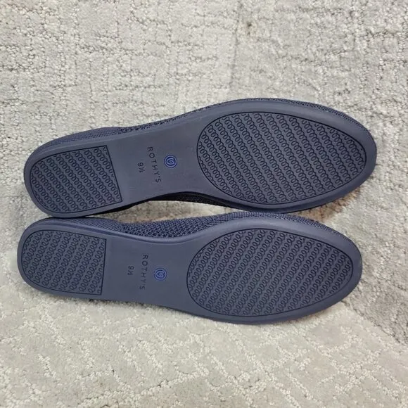 Rothys The Flat Women's Size 9.5 US Maritime Lattice Round Toe Slip on Shoes