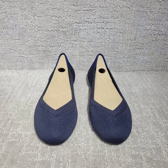 Rothys The Flat Women's Size 9.5 US Maritime Lattice Round Toe Slip on Shoes