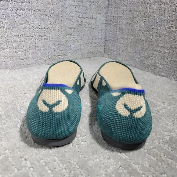 Rothys The Point Women's Size 9.5 US Moroccan Ikat Pointed Toe Slip on Flat Sho