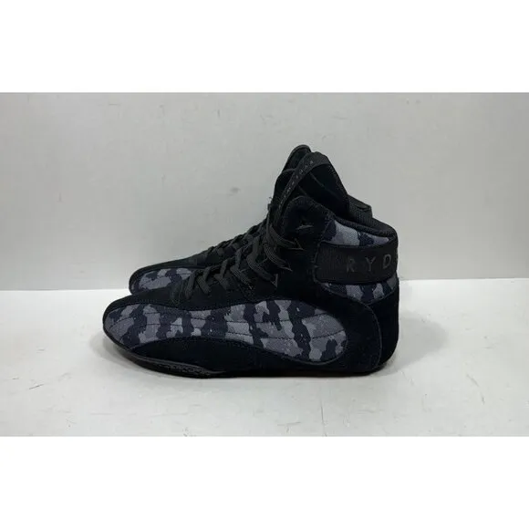 Ryderwear D-Mak Shoes Mens Size 5 Black Lace Up Mid Top Weightlifting
