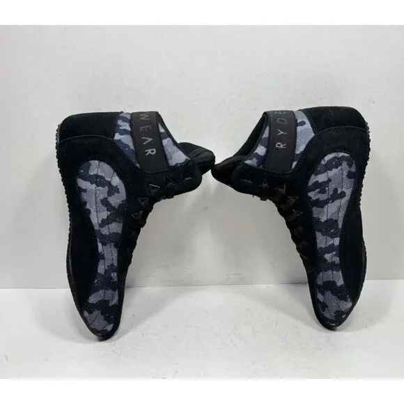Ryderwear D-Mak Shoes Mens Size 5 Black Lace Up Mid Top Weightlifting