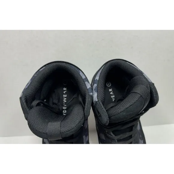 Ryderwear D-Mak Shoes Mens Size 5 Black Lace Up Mid Top Weightlifting