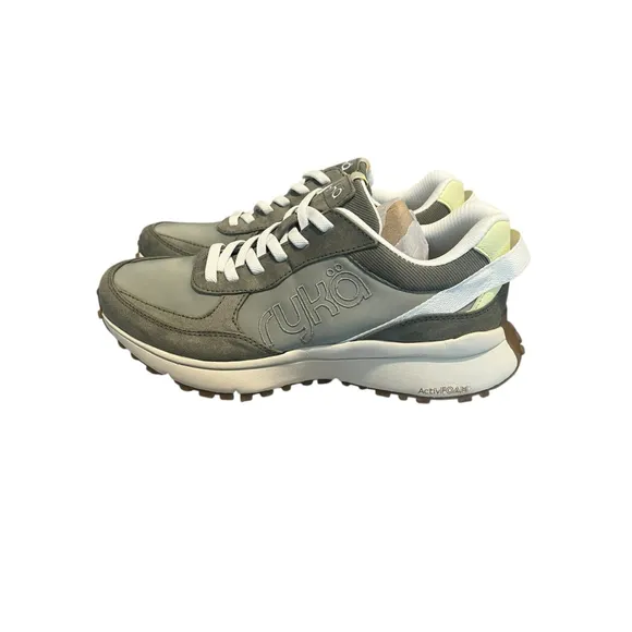 Ryka Jog On Sneaker Womens 7.5 M Slip On Vetivergreen Runner Shoes NEW In Box