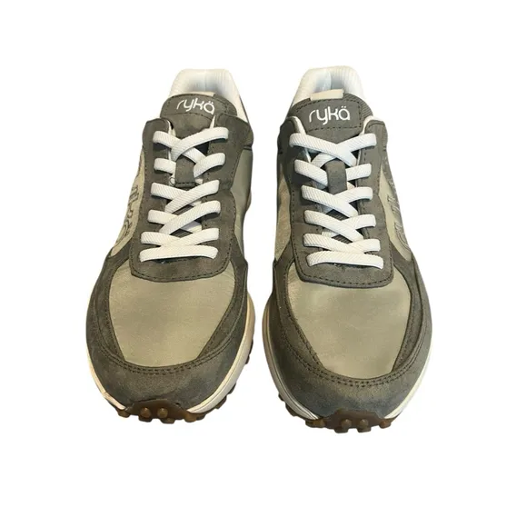 Ryka Jog On Sneaker Womens 7.5 M Slip On Vetivergreen Runner Shoes NEW In Box