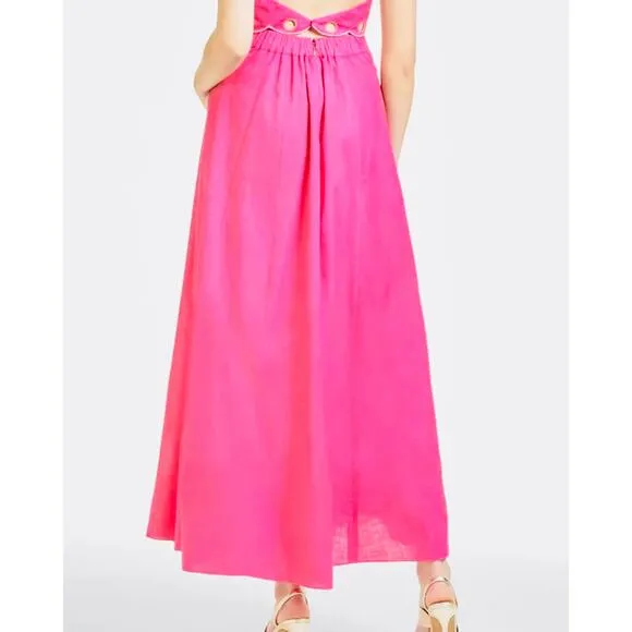 Sachin &amp; Babi -NWT- Colleen Embroidered Skirt Fuchsia Sz:6 Ret$495 *BEAUTIFUL*