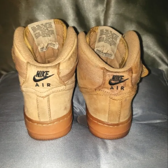 SALE Nike Air Force 1 Sz-4.5Y Wheat  Sneakers