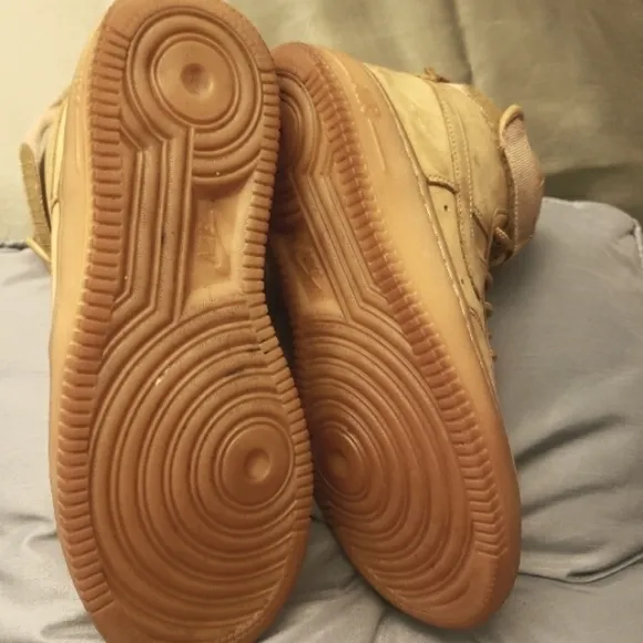 SALE Nike Air Force 1 Sz-4.5Y Wheat  Sneakers