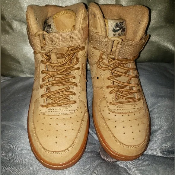 SALE Nike Air Force 1 Sz-4.5Y Wheat  Sneakers
