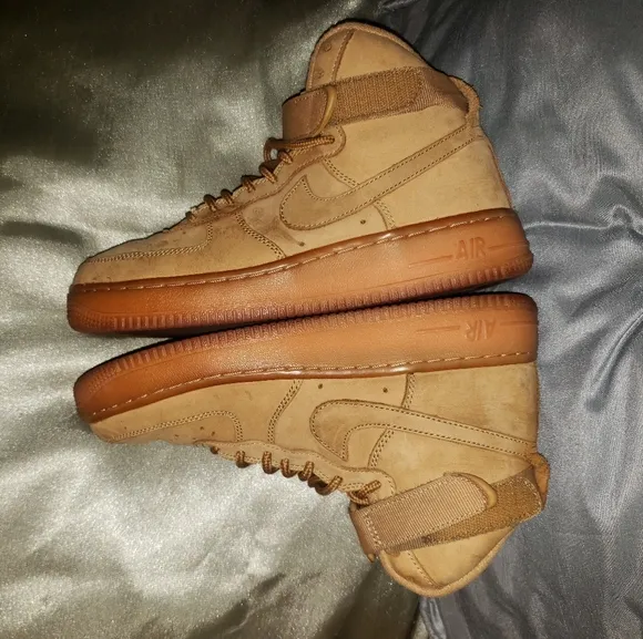 SALE Nike Air Force 1 Sz-4.5Y Wheat  Sneakers