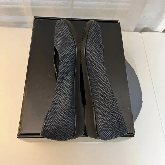 Salvatore Ferragamo Boutique Slip On Shoes Leather Reptile Print Made‎ Italy 6 M