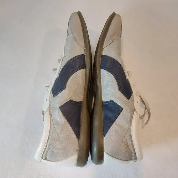 Salvatore Ferragamo Shoes Sneakers Mens 14 White Blue Gray Casual Sport Walking
