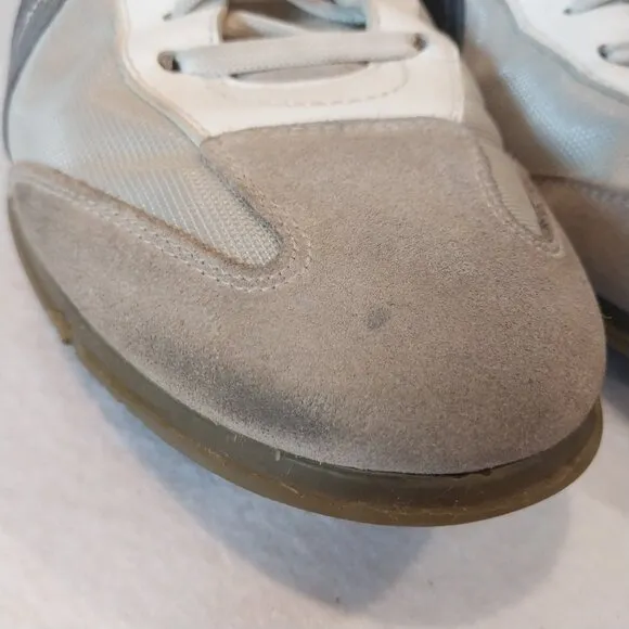 Salvatore Ferragamo Shoes Sneakers Mens 14 White Blue Gray Casual Sport Walking