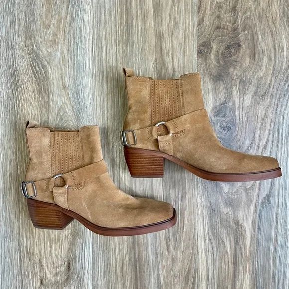Sam Edelman Bellamie Ankle Boot Camel Women's Size 9 NWOB