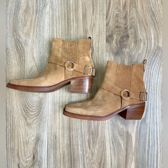 Sam Edelman Bellamie Ankle Boot Camel Women's Size 9 NWOB