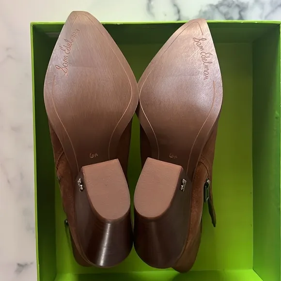 Sam Edelman Jane Fashion Booties , Frontier Brown Size 6.5 New in Box
