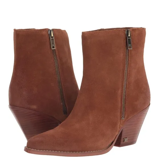 Sam Edelman Jane Fashion Booties , Frontier Brown Size 6.5 New in Box